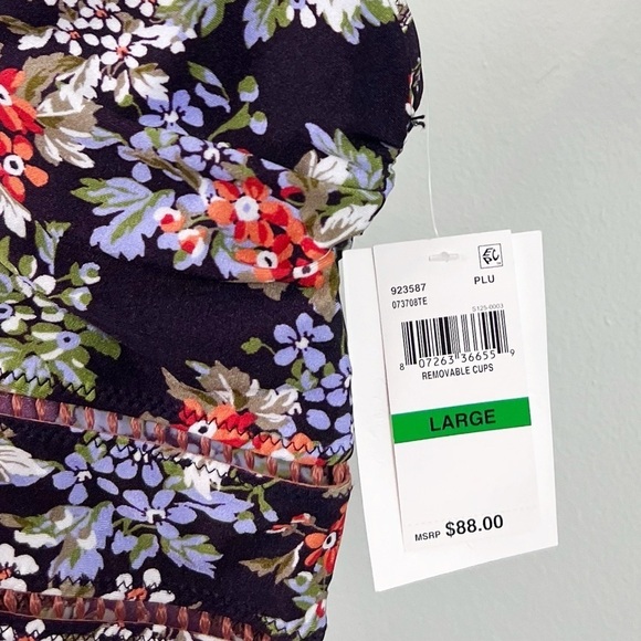 NWT BECCA Floral Cottage Tankini Swim Set Top & Bottom - Picture 5 of 8